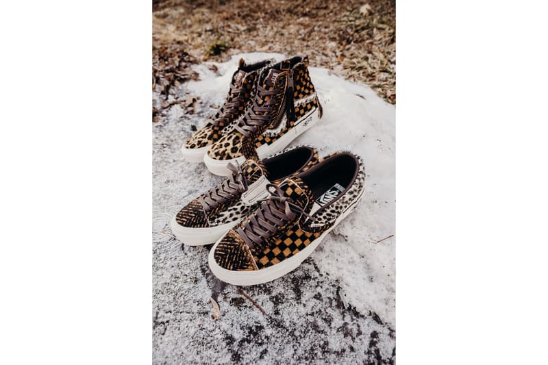 Vans Cut and Paste Pony Hair Pack Print Checkerboard Pattern Graphics Shoe