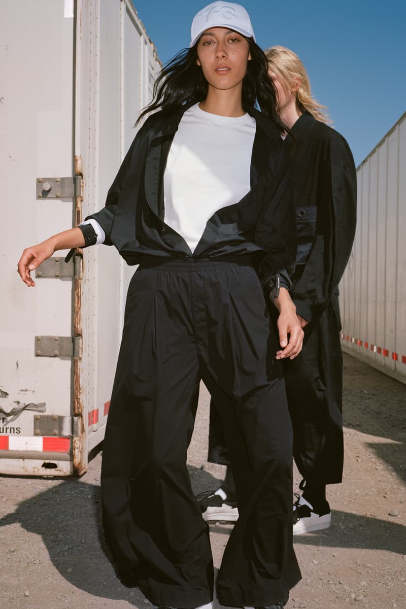 Y-3 Spring Summer 2019 Campaign Shirt White Jacket Pants Black
