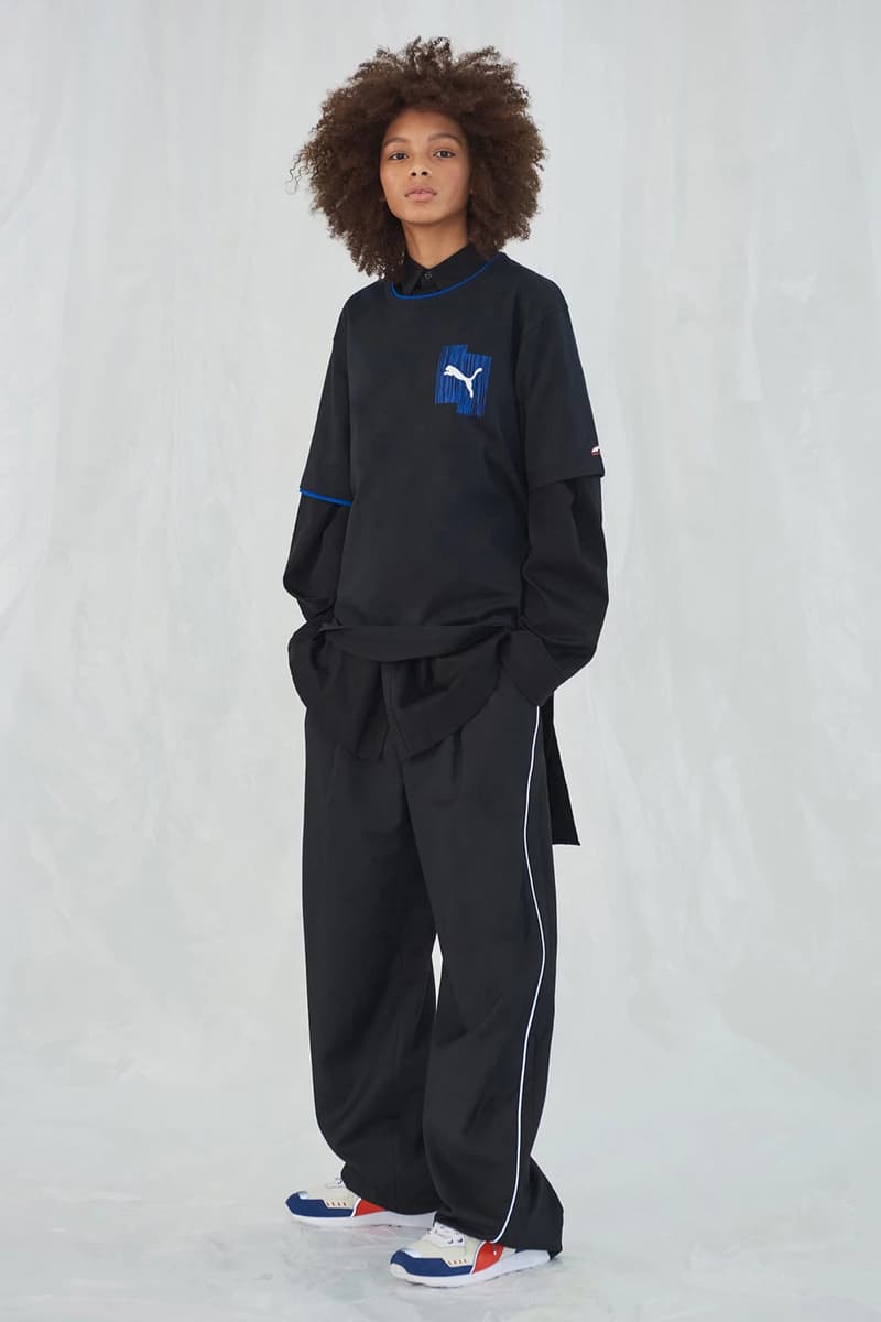 Ader Error x PUMA Spring Summer 2019 Lookbook Long Sleeve Shirt Pants Black