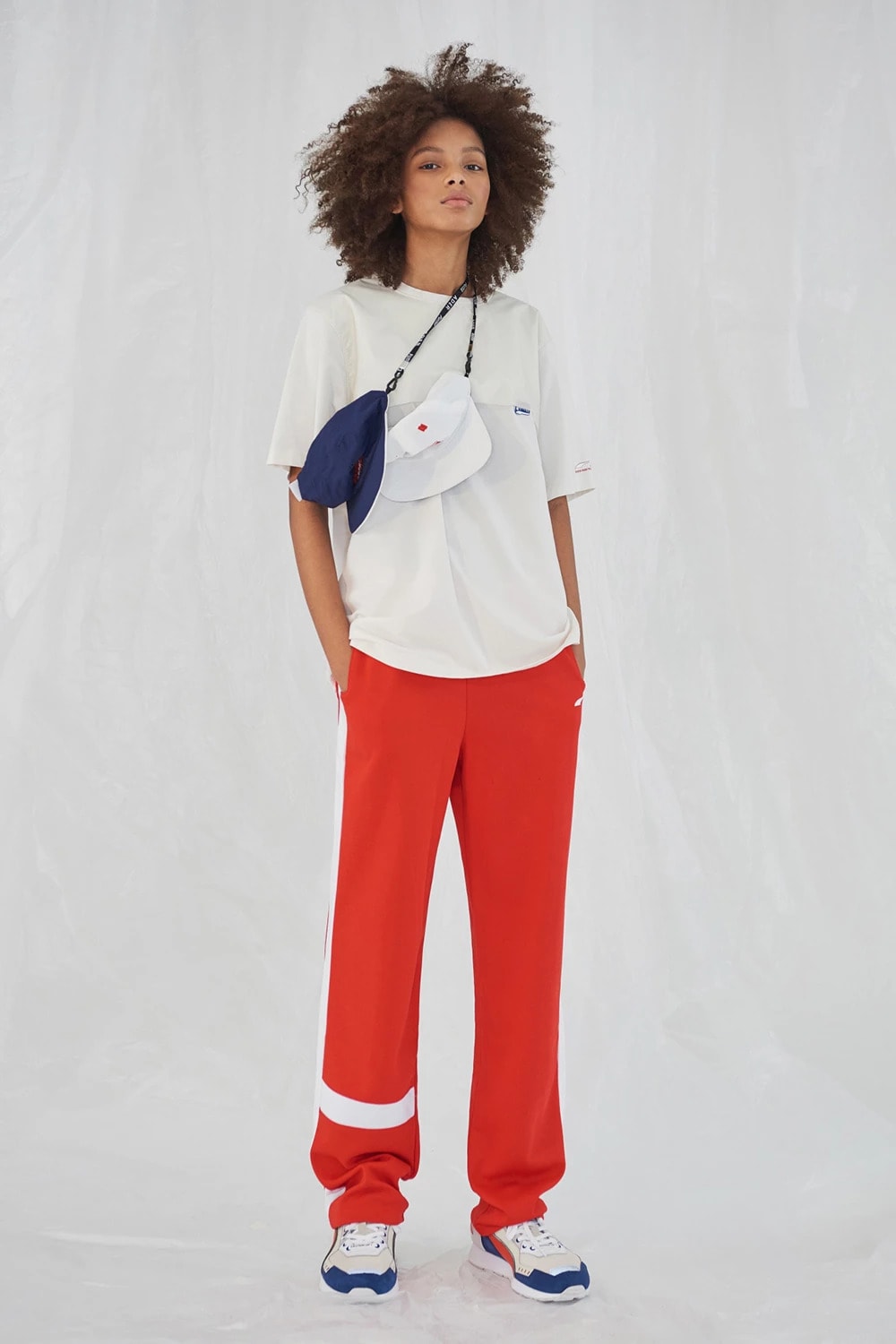Ader Error x PUMA Spring Summer 2019 Lookbook Shirt White Pants Red