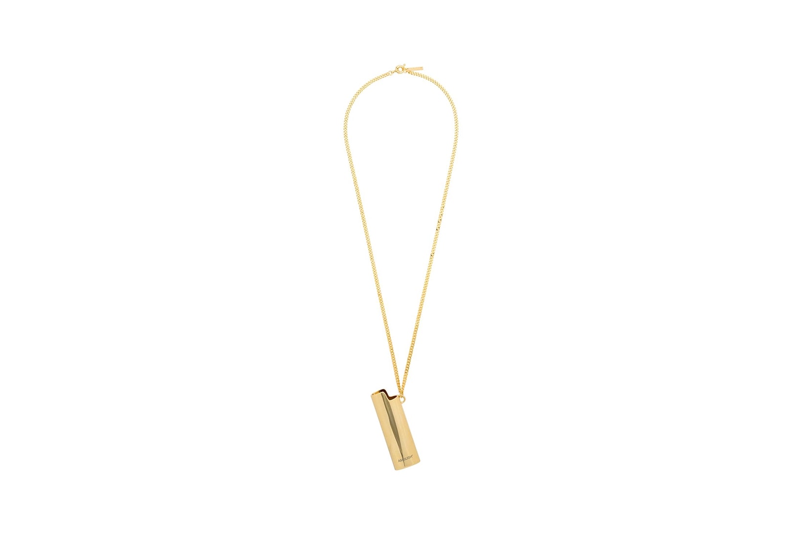 AMBUSH Gold-Tone Lighter Holder Necklace