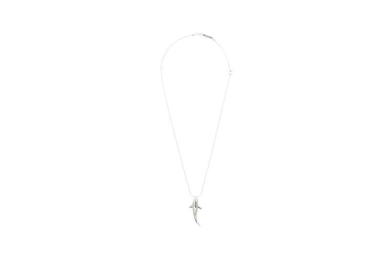 AMBUSH Shark Pendant Necklace Silver