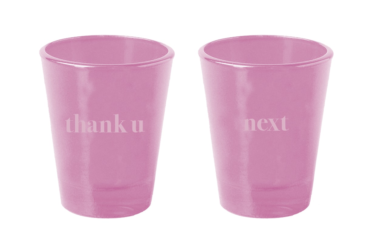 Ariana Grande Merch Drop 2 thank u, next shot glass set Pink