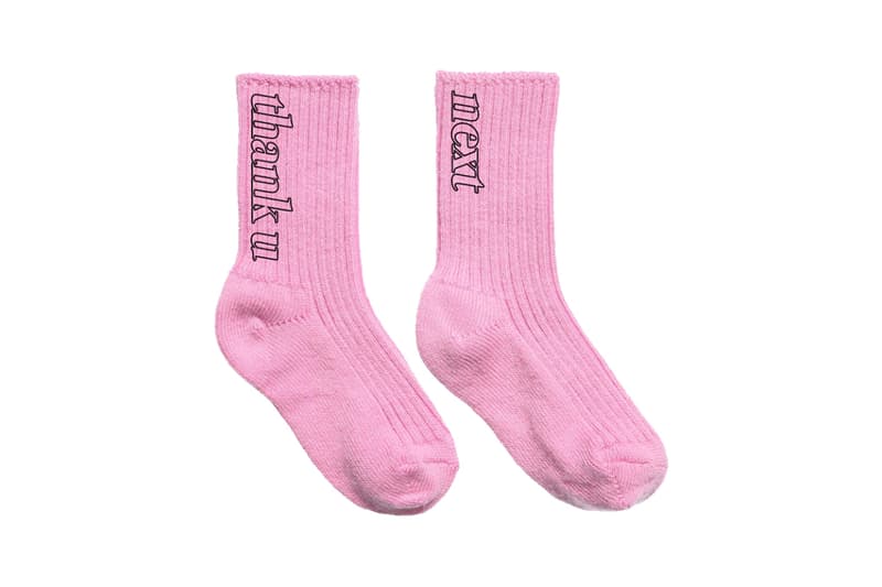 Ariana Grande Merch Drop 2 thank u, next sock pack Pink