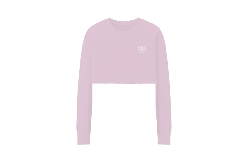 Ariana Grande Merch Drop 2 break up with your gf cropped crewneck Pink