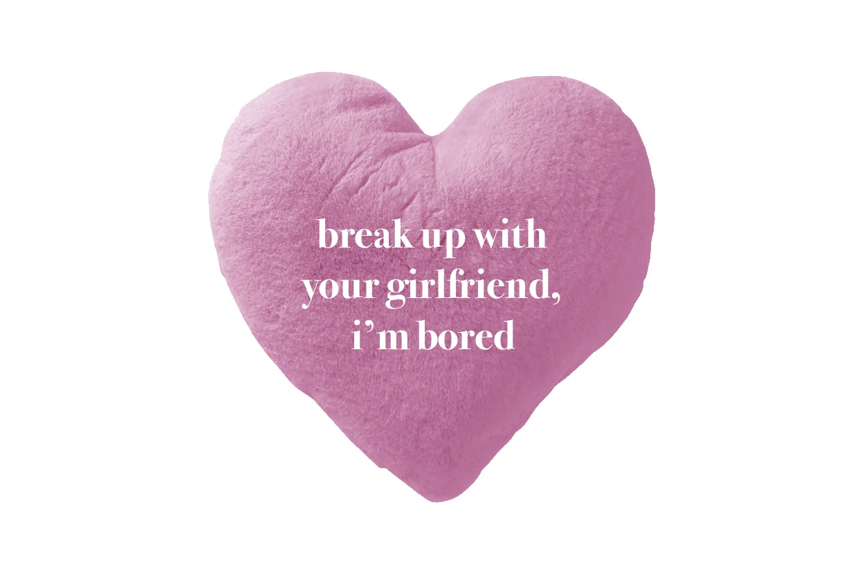 Ariana Grande Merch Drop 2 break up with your gf Pillow Pink