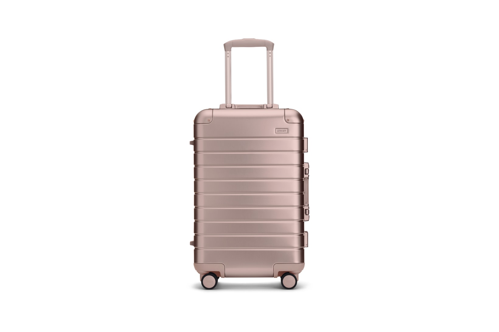 Away Alchemy Collection Suitcases Big Carry On Rose Gold