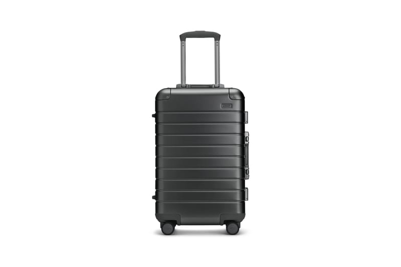 away steel luggage