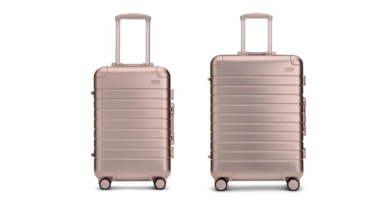 away gold luggage