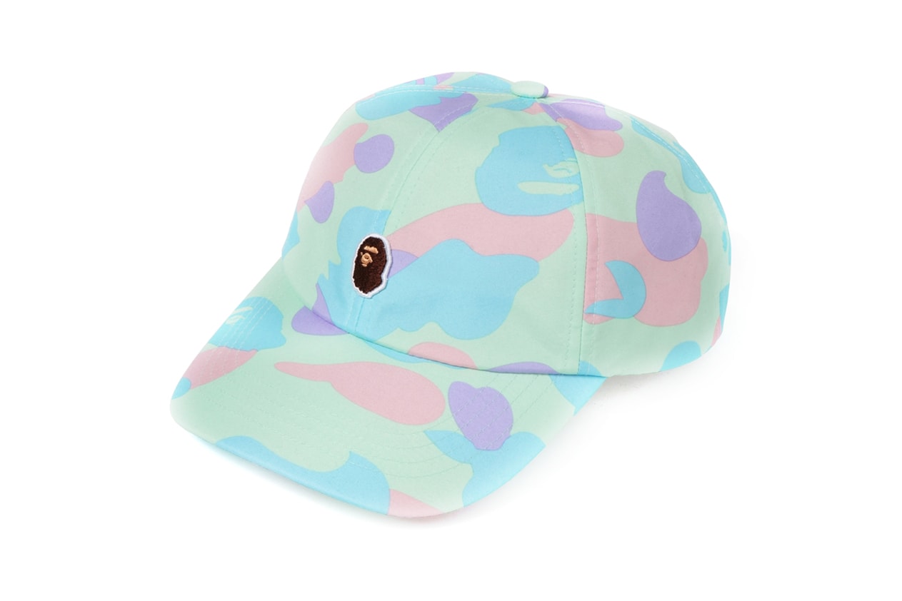 BAPE Pastel Camouflage Collection APE Head Hat Blue Green