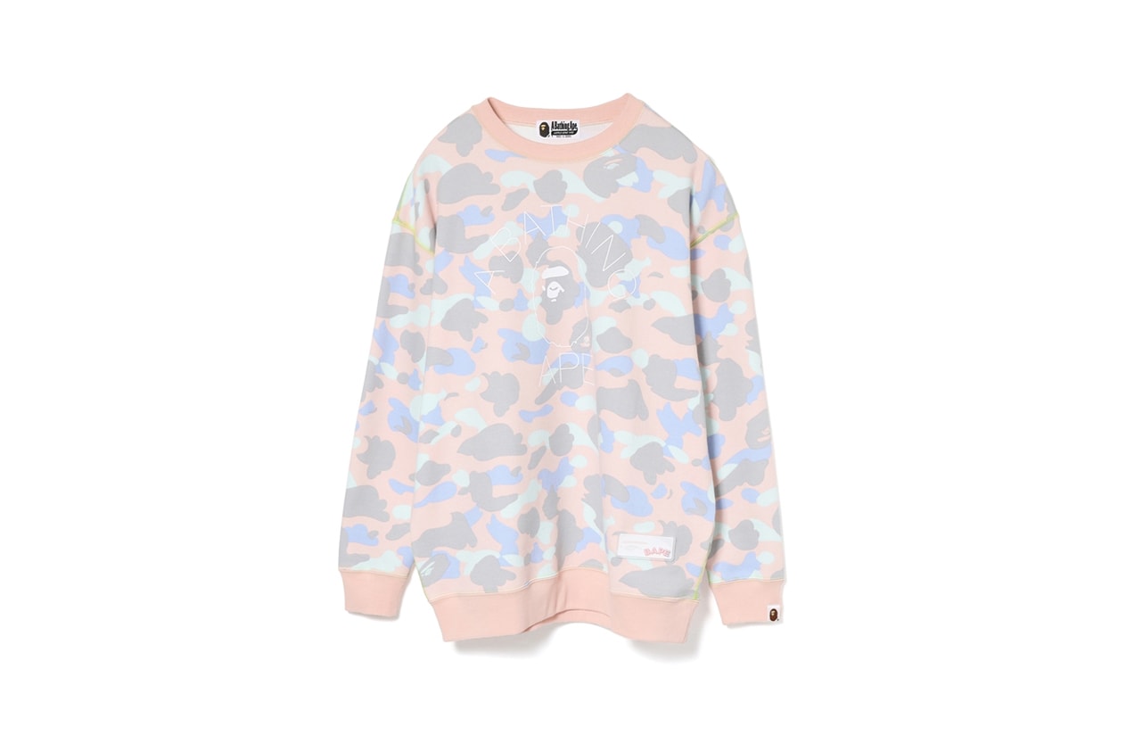 BAPE Pastel Camouflage Collection Sweater Pink Purple