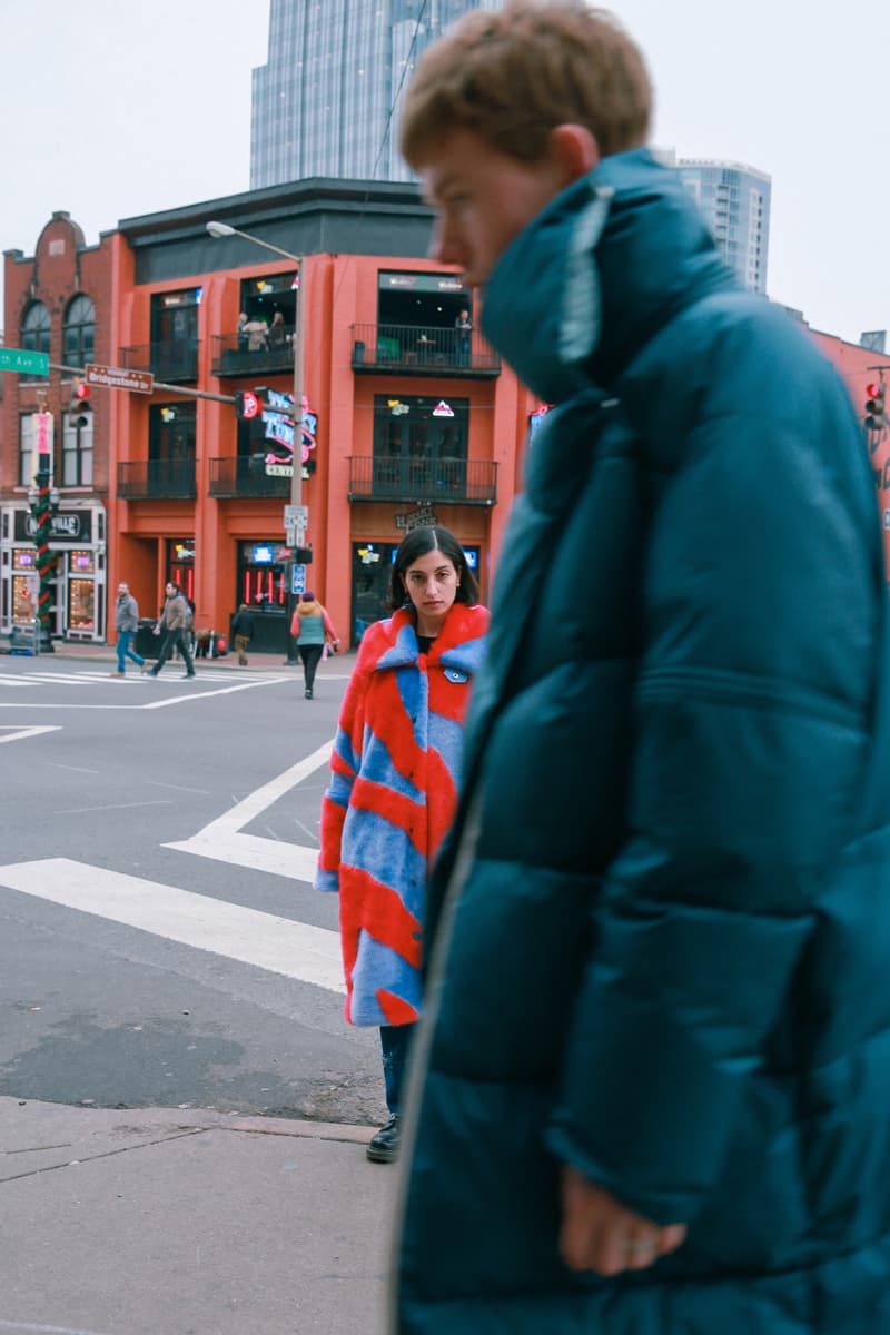 Biannual Fall Winter 2019 Lookbook Coats Green Red Blue