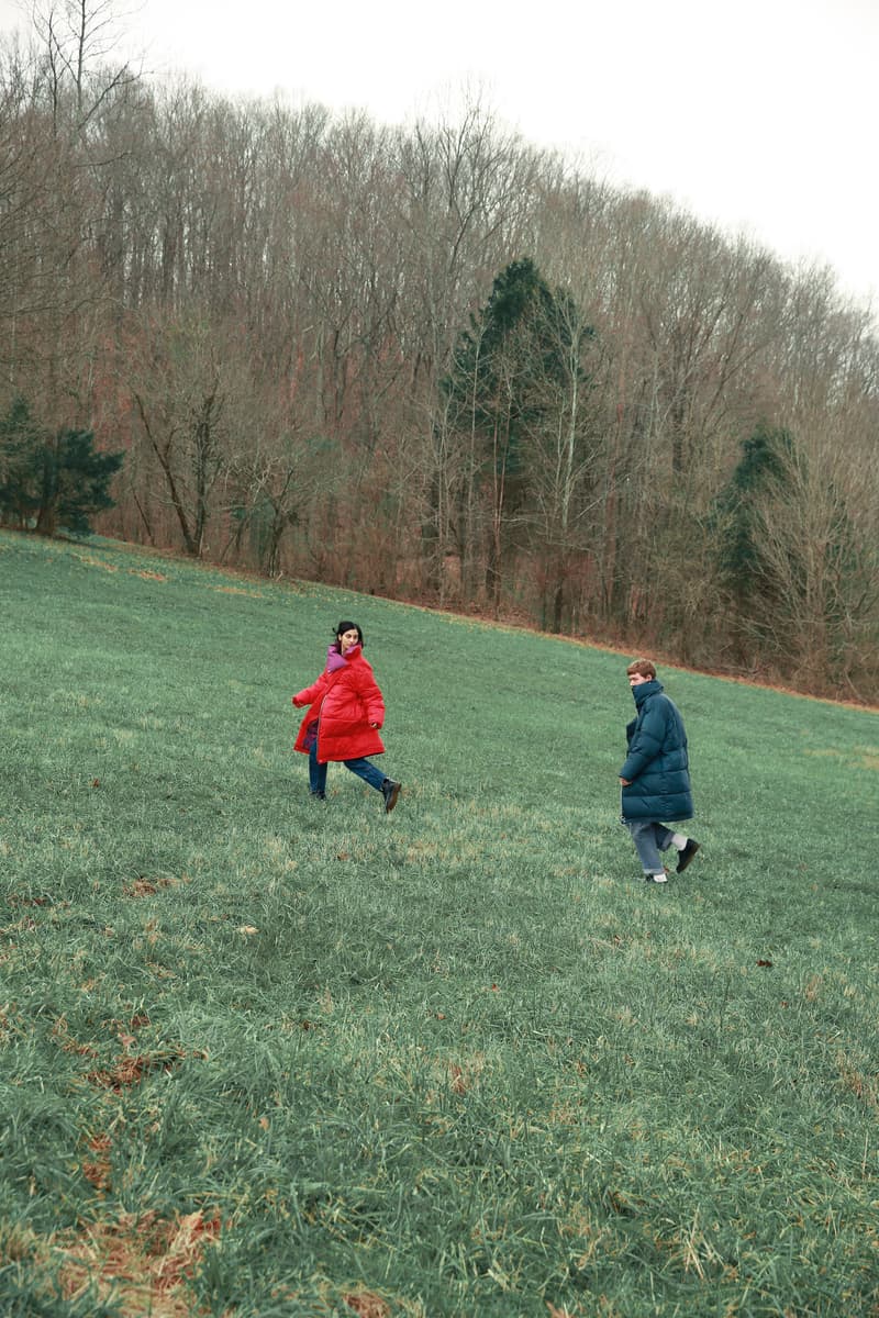 Biannual Fall Winter 2019 Lookbook Coats Red Blue