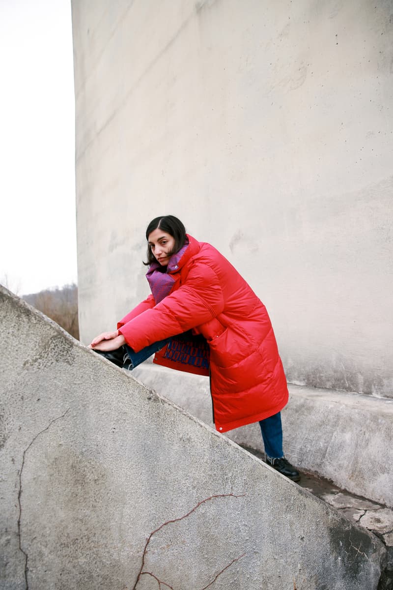 Biannual Fall Winter 2019 Lookbook Coat Red