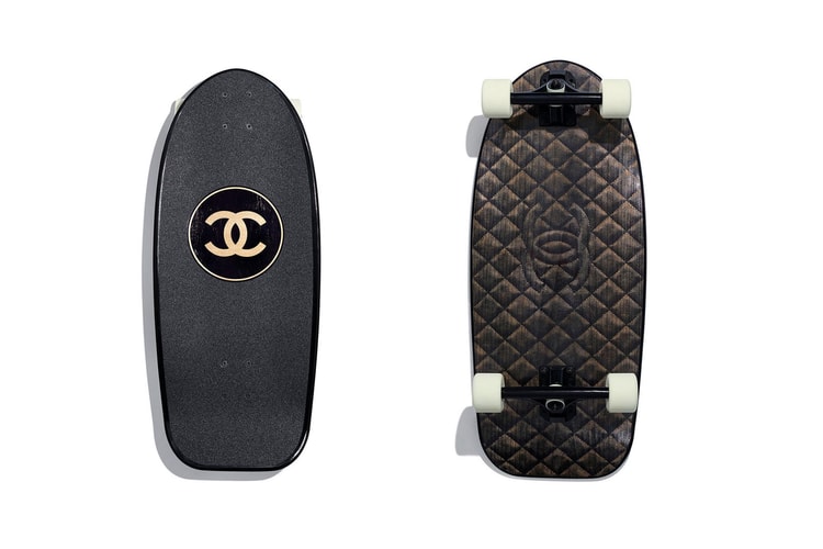 Here's Your First Look at Chanel's Logo Skateboard and Surfboard