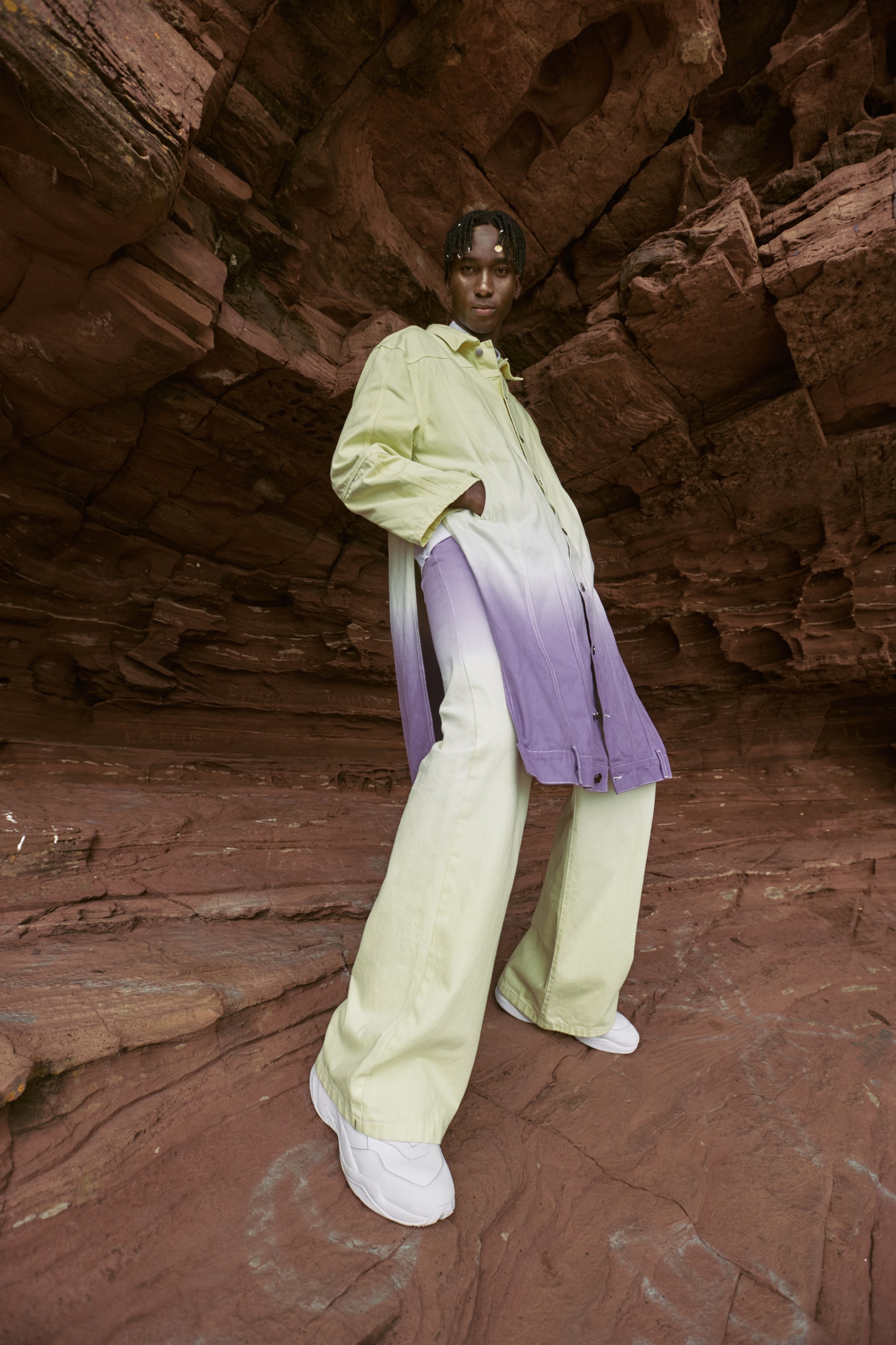 Daily Paper Spring Summer 2019 Campaign Jacket Pants Green Purple