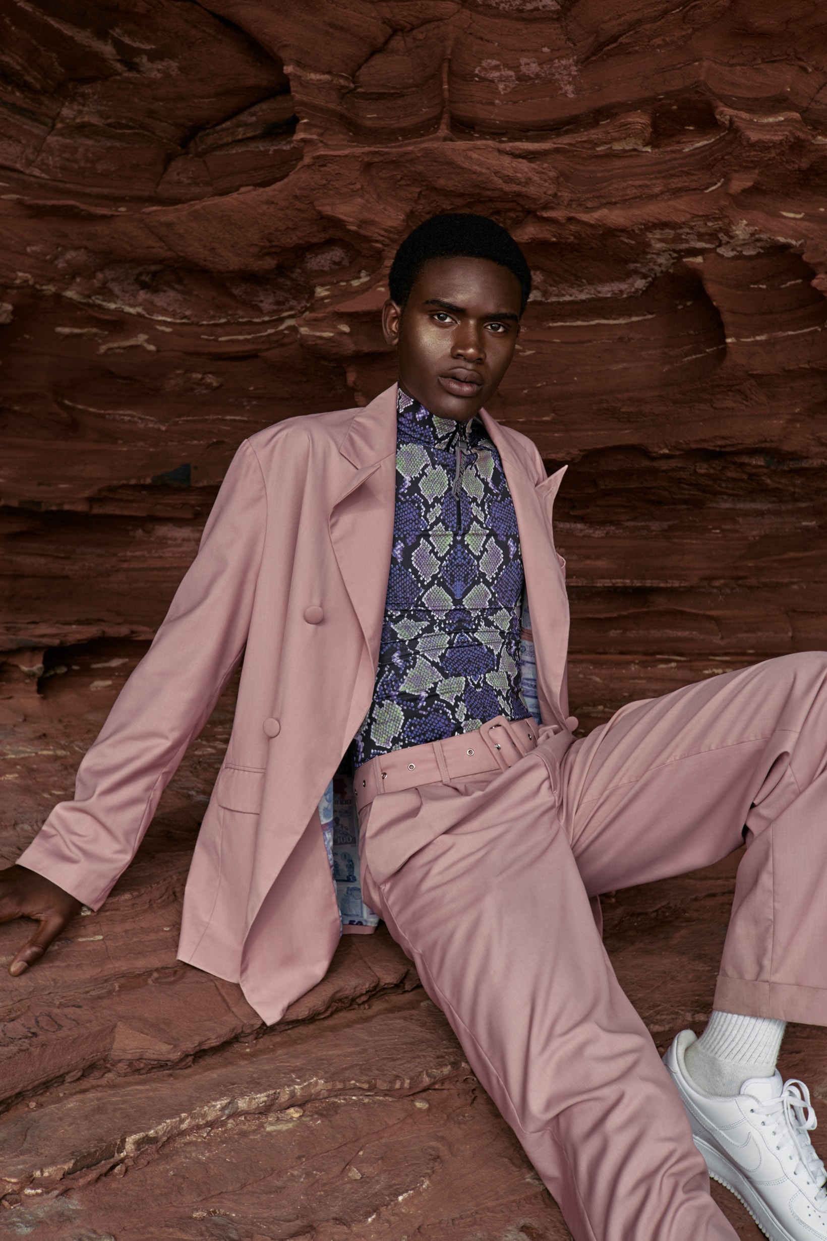 Daily Paper Spring Summer 2019 Campaign Suit Pink