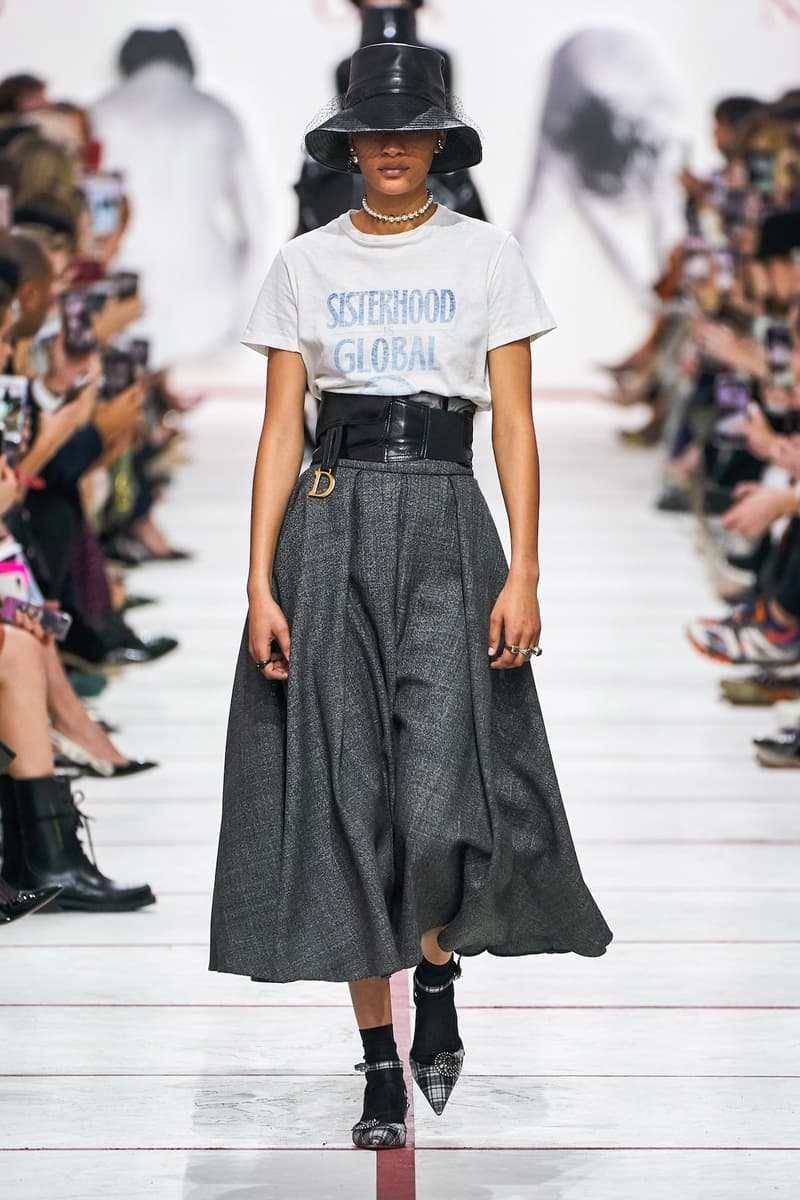 Dior Fall/Winter 2019 Yves Saint Laurent Runway Collection Already whitelisted us Best Looks PFW Fall Winter 2019 FW19 Archive Saddle Bag Alongside a New York Knicks collaboration Robin Morgan Miss Dior Dress 