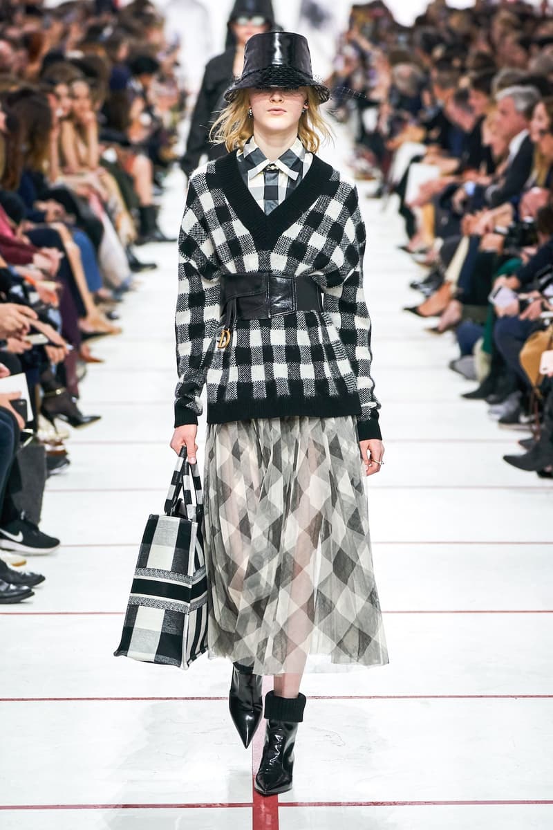 Dior Fall/Winter 2019 Paris Fashion Week Runway Collection Maria Grazia Chiuri Best Looks PFW Fall Winter 2019 FW19 Archive Saddle Bag Yves Saint Laurent Robin Morgan Miss Dior Dress