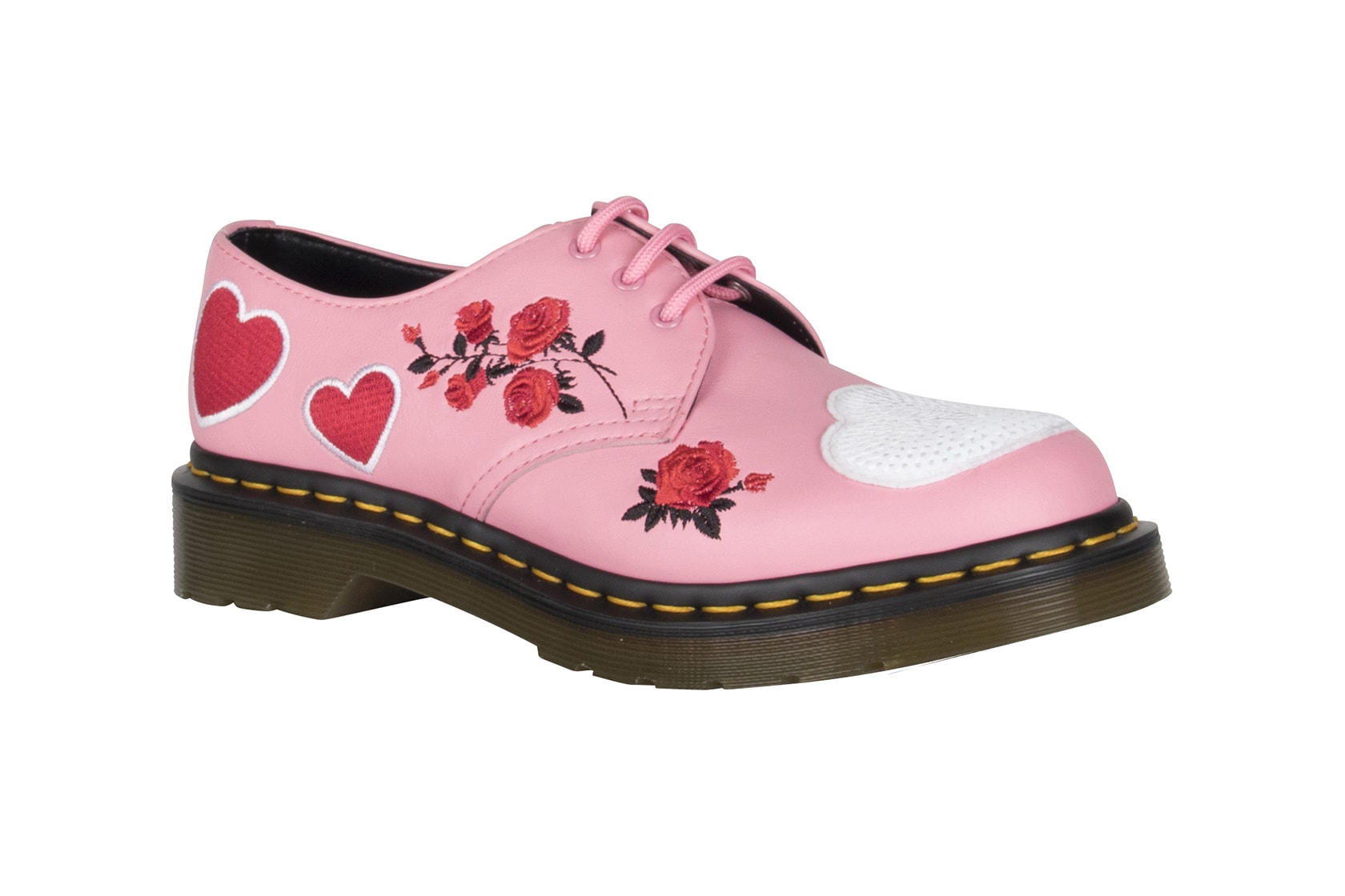 Dr. Martens Valentine's Day Rebel Heart Boots Shoes Satchel Bag Pink Black 