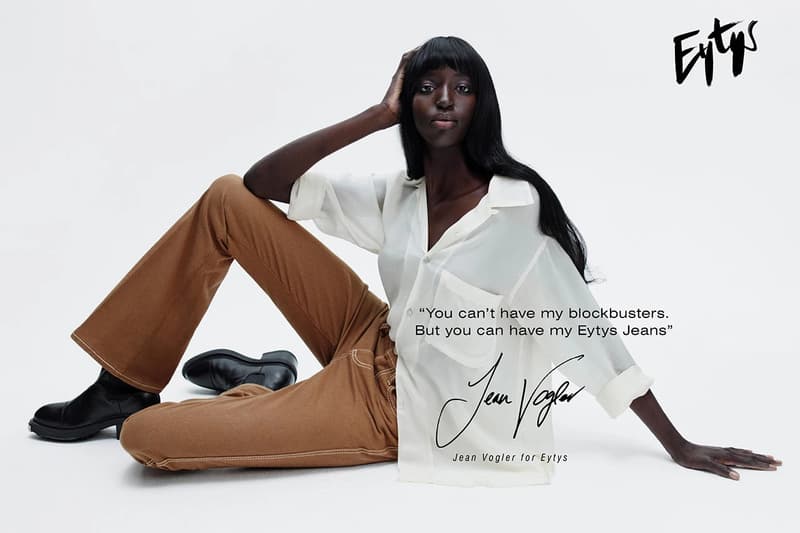 Eytys Spring Summer 2019 Denim Campaign Jeans Tan Top White