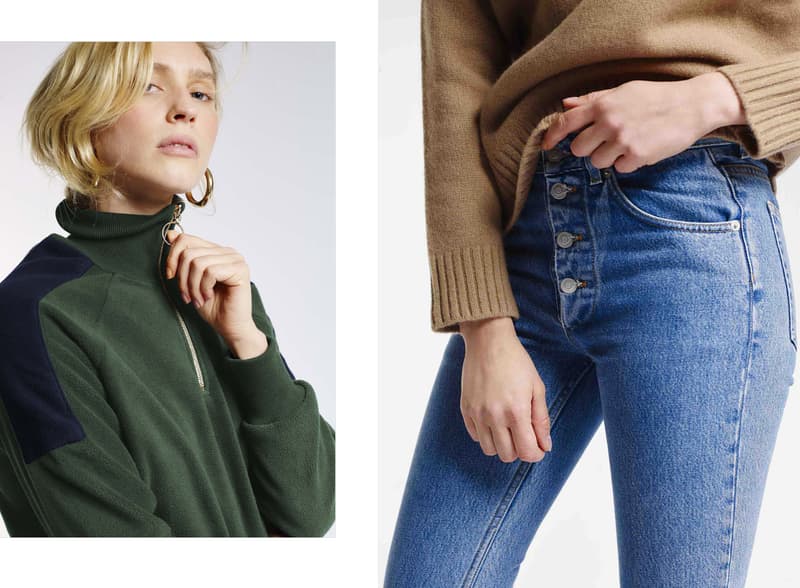 Harmony Paris A Daily Uniform Collection Lookbook Sweater Green Jeans Blue