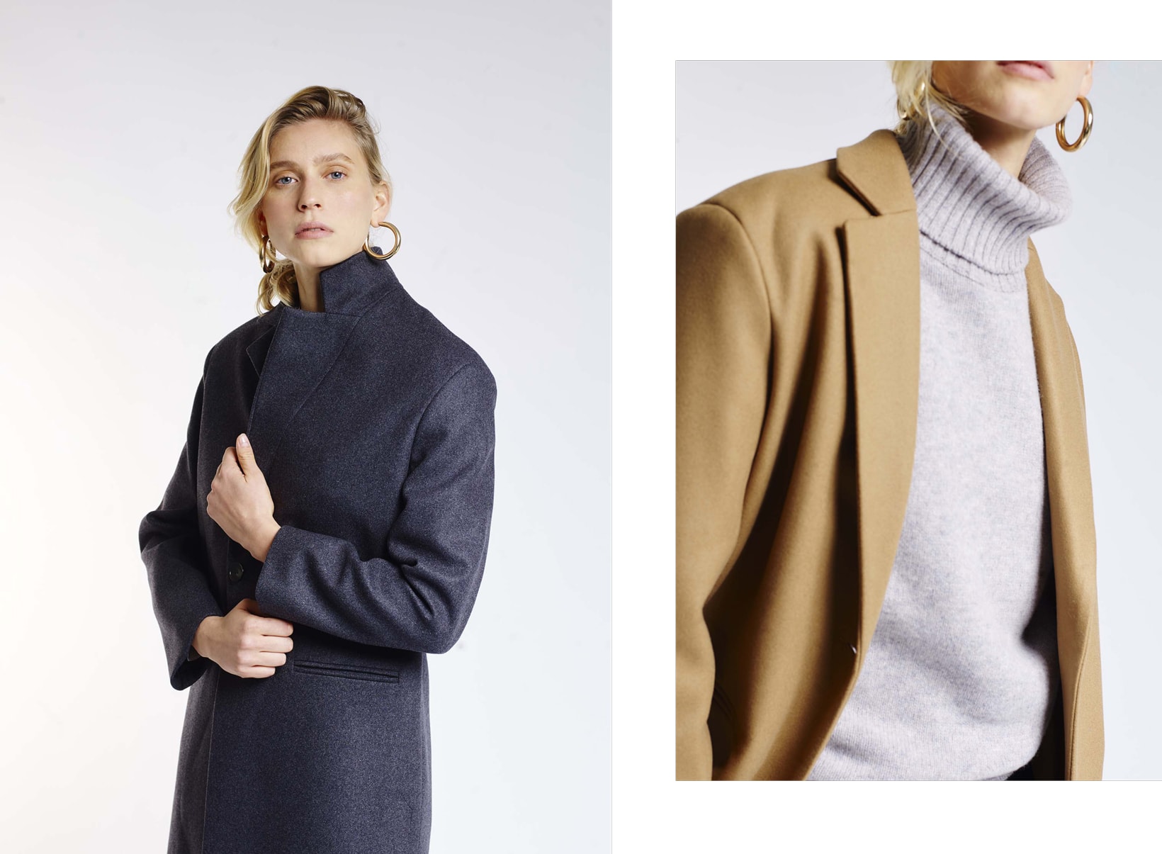 Harmony Paris A Daily Uniform Collection Lookbook Jacket Sweater Grey