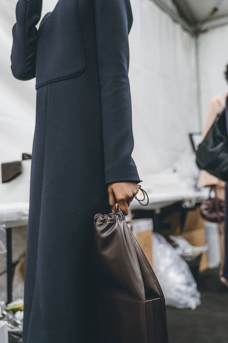 Jil Sander Fall Winter 2019 Runway Show Backstage Milan Fashion Week bag