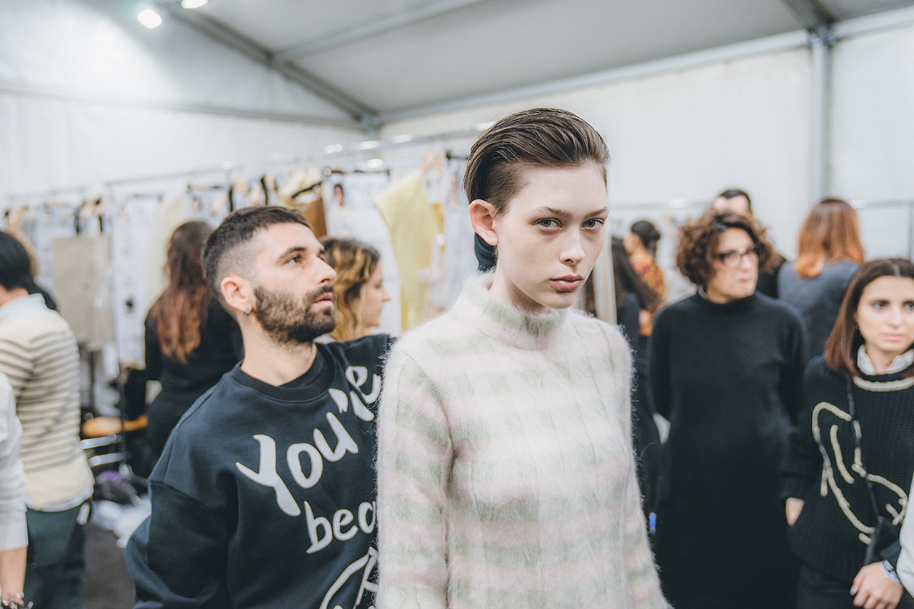 Jil Sander Fall Winter 2019 Runway Show Backstage Milan Fashion Week hair makeup