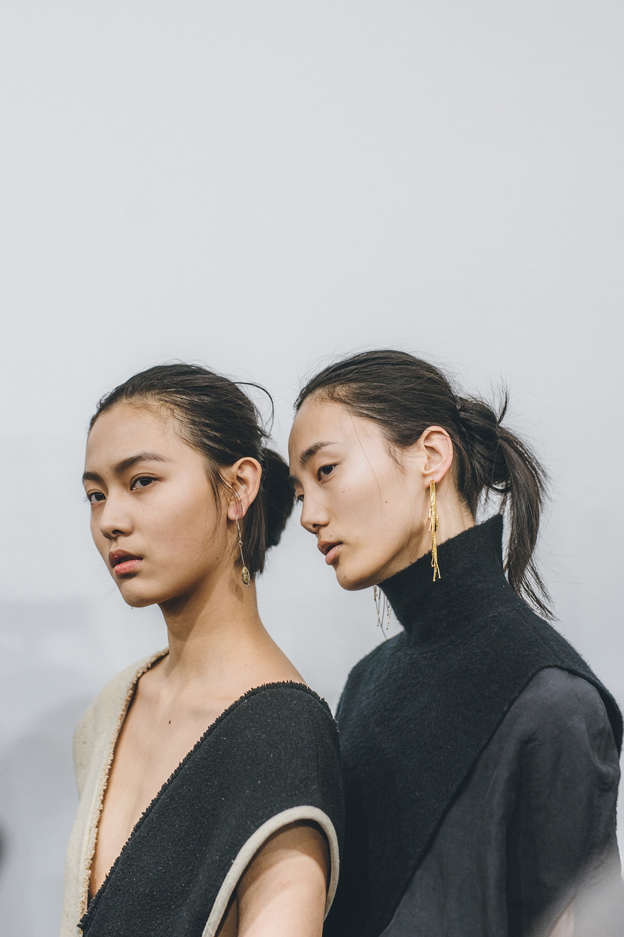 Jil Sander Fall Winter 2019 Runway Show Backstage Milan Fashion Week asian models