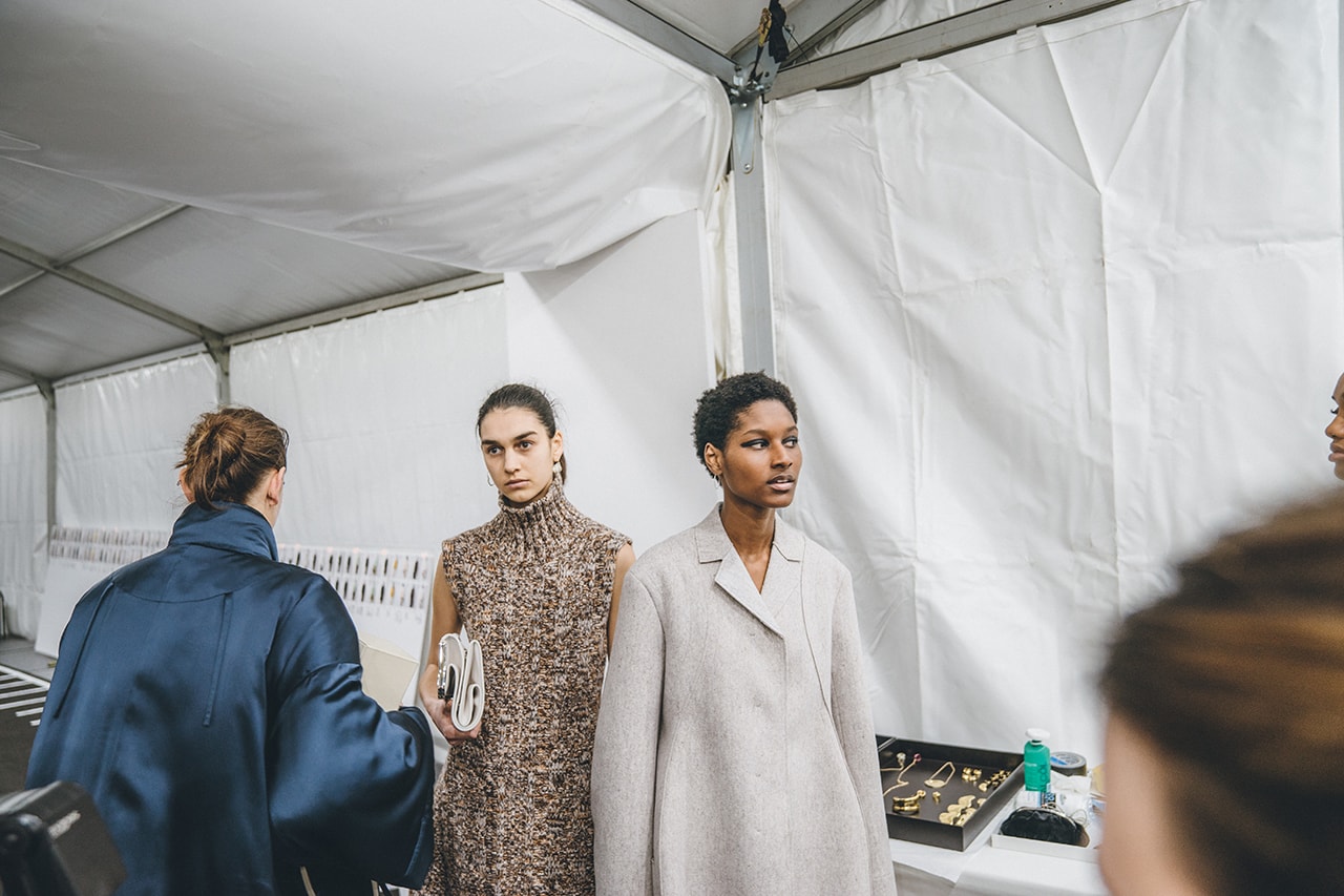Jil Sander Fall Winter 2019 Runway Show Backstage Milan Fashion Week models