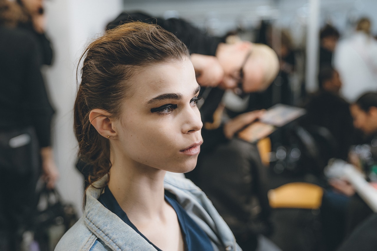 Jil Sander Fall Winter 2019 Runway Show Backstage Milan Fashion Week beauty hair makeup