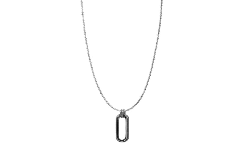 John Elliott x M.A.R.S Jewelry Collection Square Beaded Necklace Silver