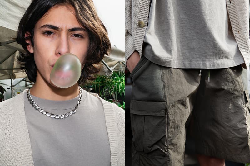 John Elliott Spring Summer 2019 Lookbook Shirts Shorts Grey Necklace Silver