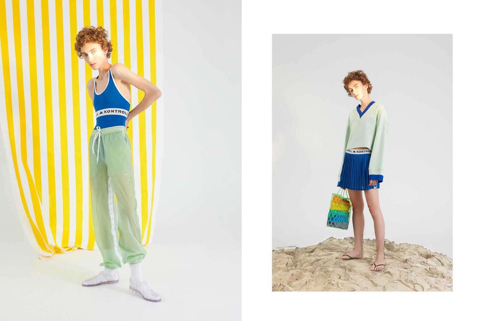 Kappa Kontroll Spring Summer 2019 Collection Lookbook Top Shorts Blue Pants Long Sleeve Shirt Green