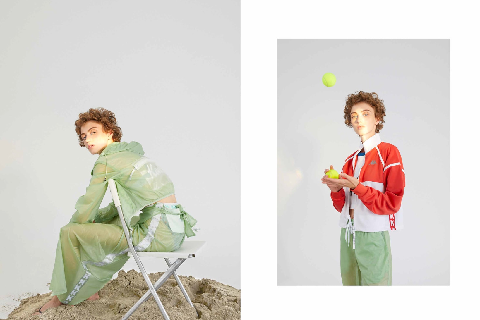 Kappa Kontroll Spring Summer 2019 Collection Lookbook Tracksuit Green Jacket Red White