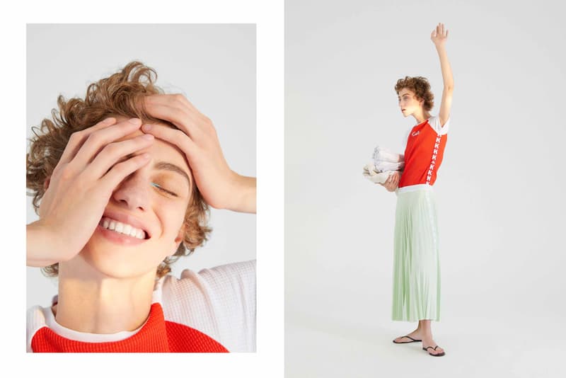 Kappa Kontroll Spring Summer 2019 Collection Lookbook Shirt Red Skirt Green