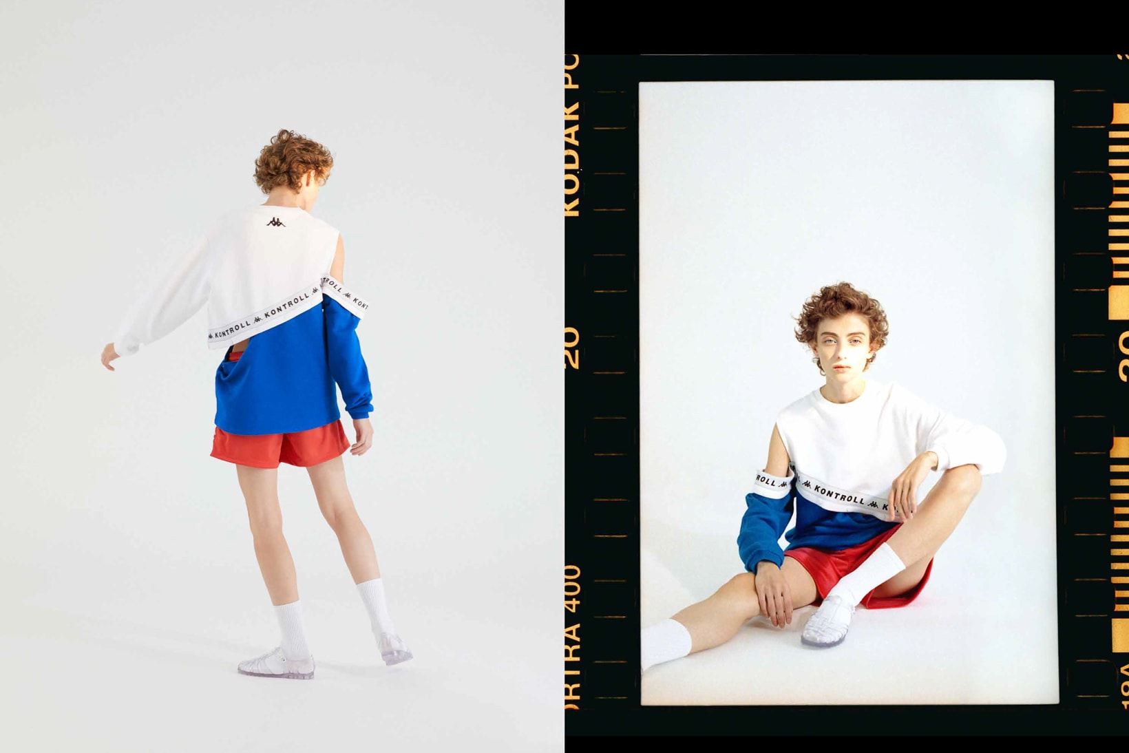 Kappa Kontroll Spring Summer 2019 Collection Lookbook Top Blue White Shorts Red