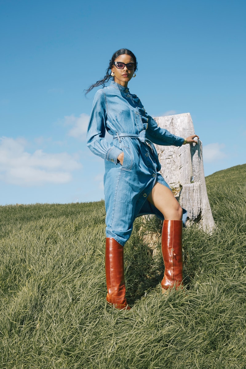 Karen Walker Fall Winter 2019 Lookbook Denim Dress Blue