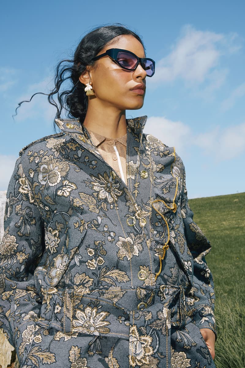 Karen Walker Fall Winter 2019 Lookbook Floral Jacket Blue