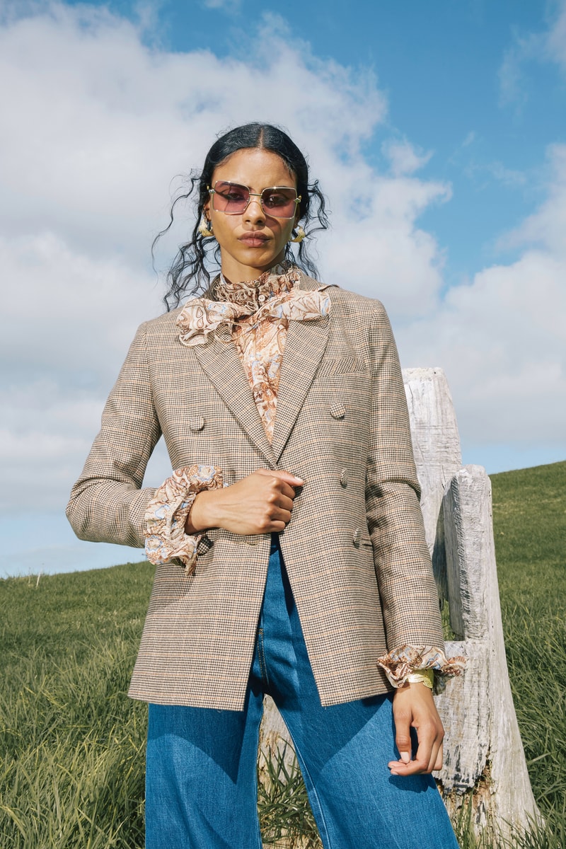 Karen Walker Fall Winter 2019 Lookbook Blazer Tan