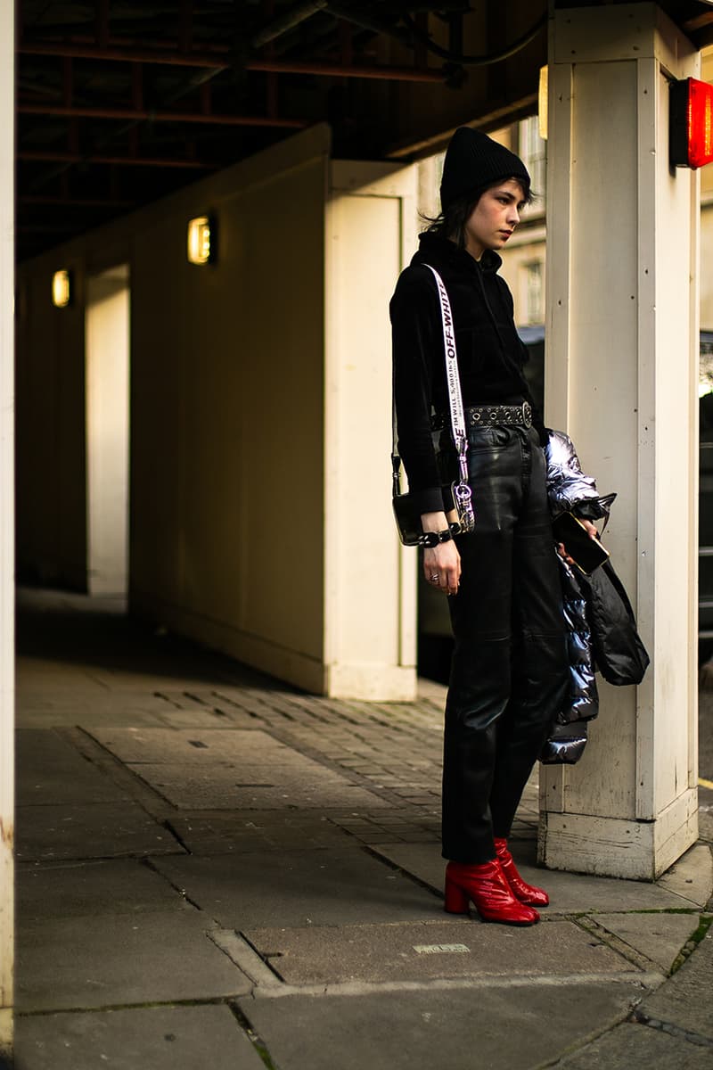 london fashion week fall winter 2019 fw19 street style streetsnaps gucci balenciaga jacquemus fendi vans raf simons