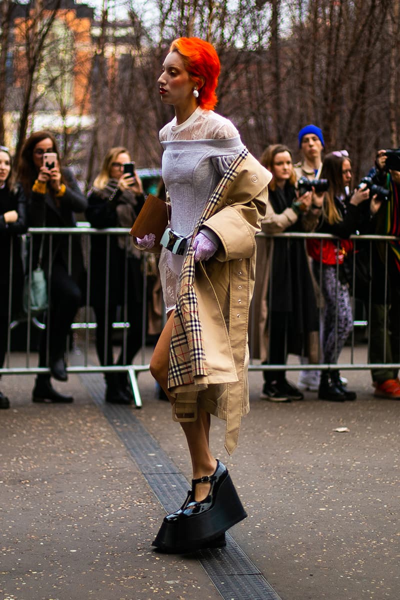 london fashion week fall winter 2019 fw19 street style streetsnaps gucci balenciaga jacquemus fendi vans raf simons