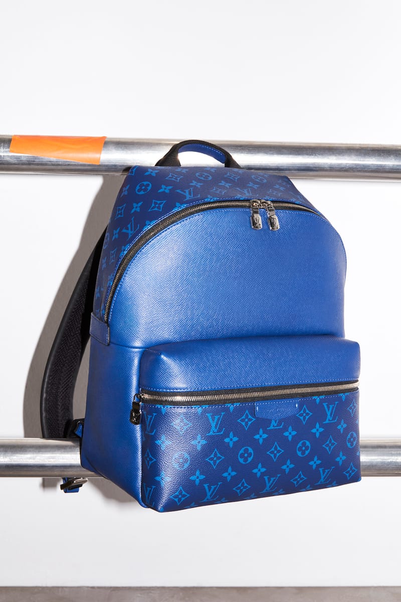 louis vuitton blue travel bag