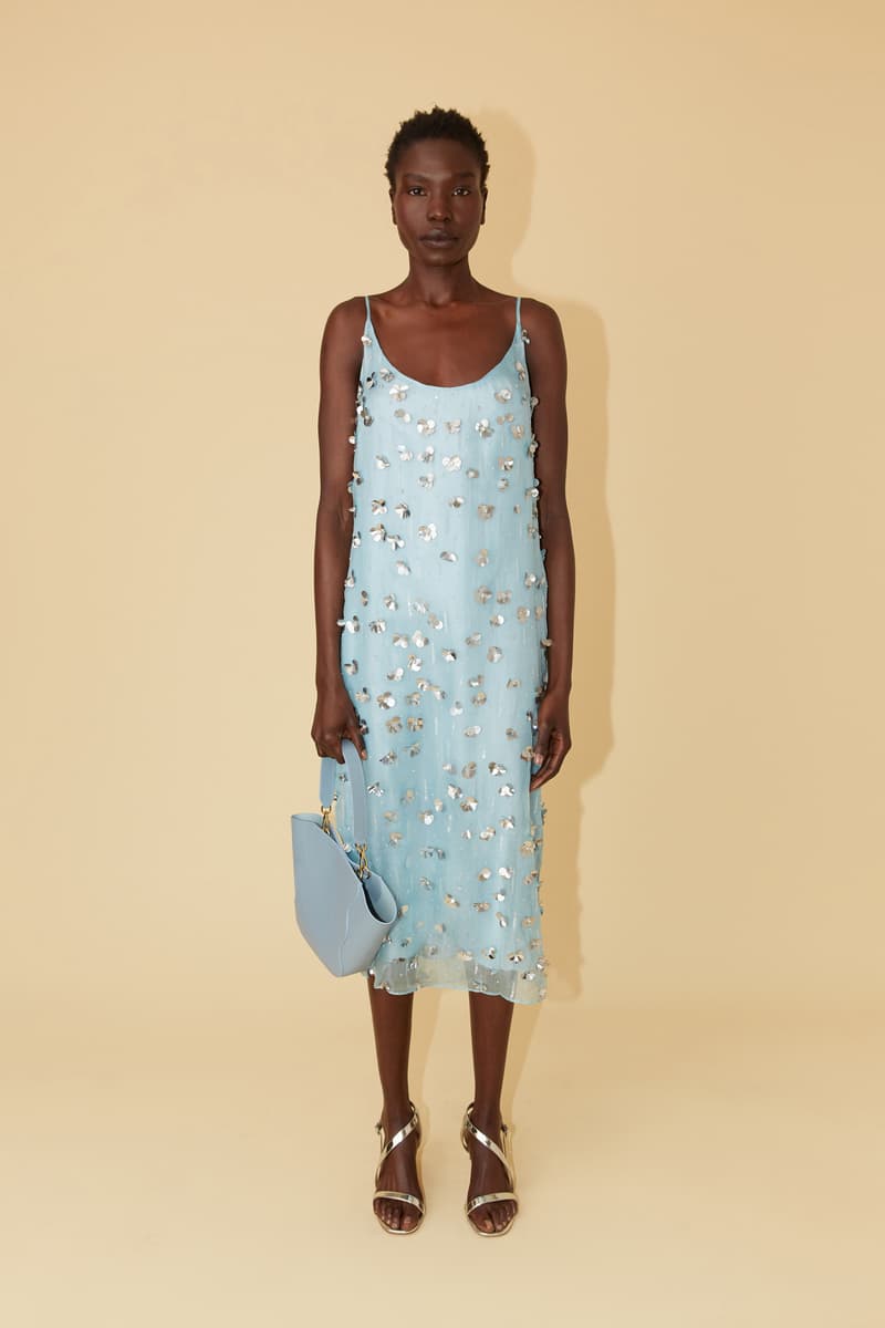 Mansur Gavriel Spring Summer 2019 Lookbook Dress Bag Blue