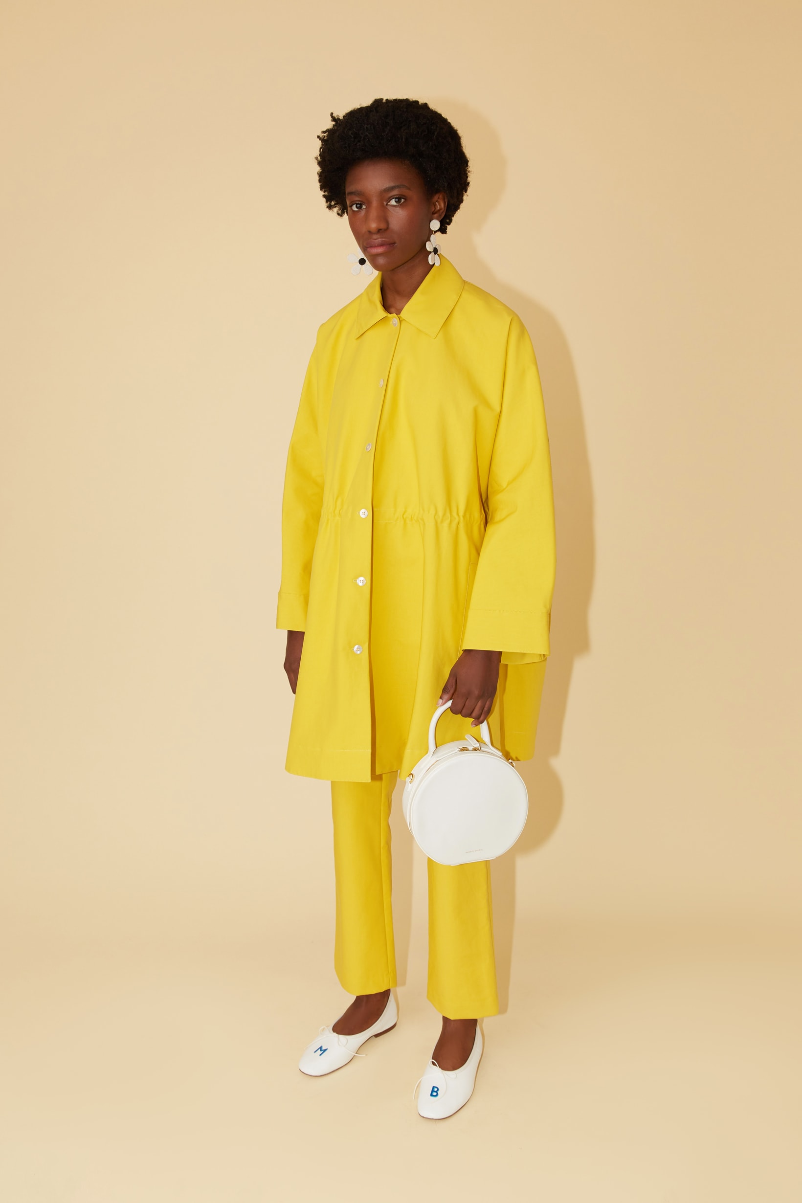 Mansur Gavriel Spring Summer 2019 Lookbook Jacket Pants Yellow