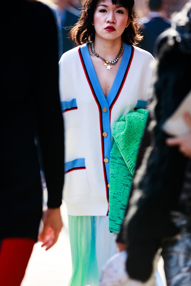 Milan Fashion Week Fall/Winter 19 Street Style Streetsnaps Looks FW19 MFW Chanel Gucci Fendi Vetements