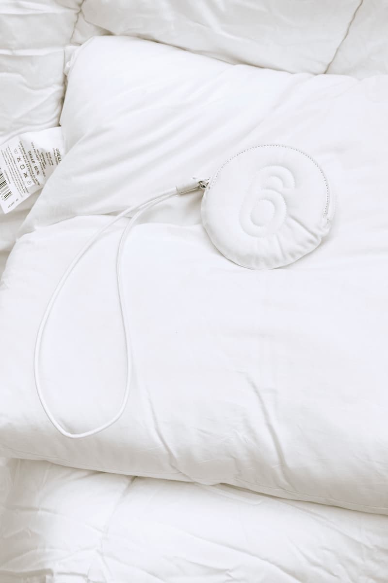 MM6 Maison Margiela See-Now Buy-Now Capsule Range White Five Pieces Padded Shirt Bag