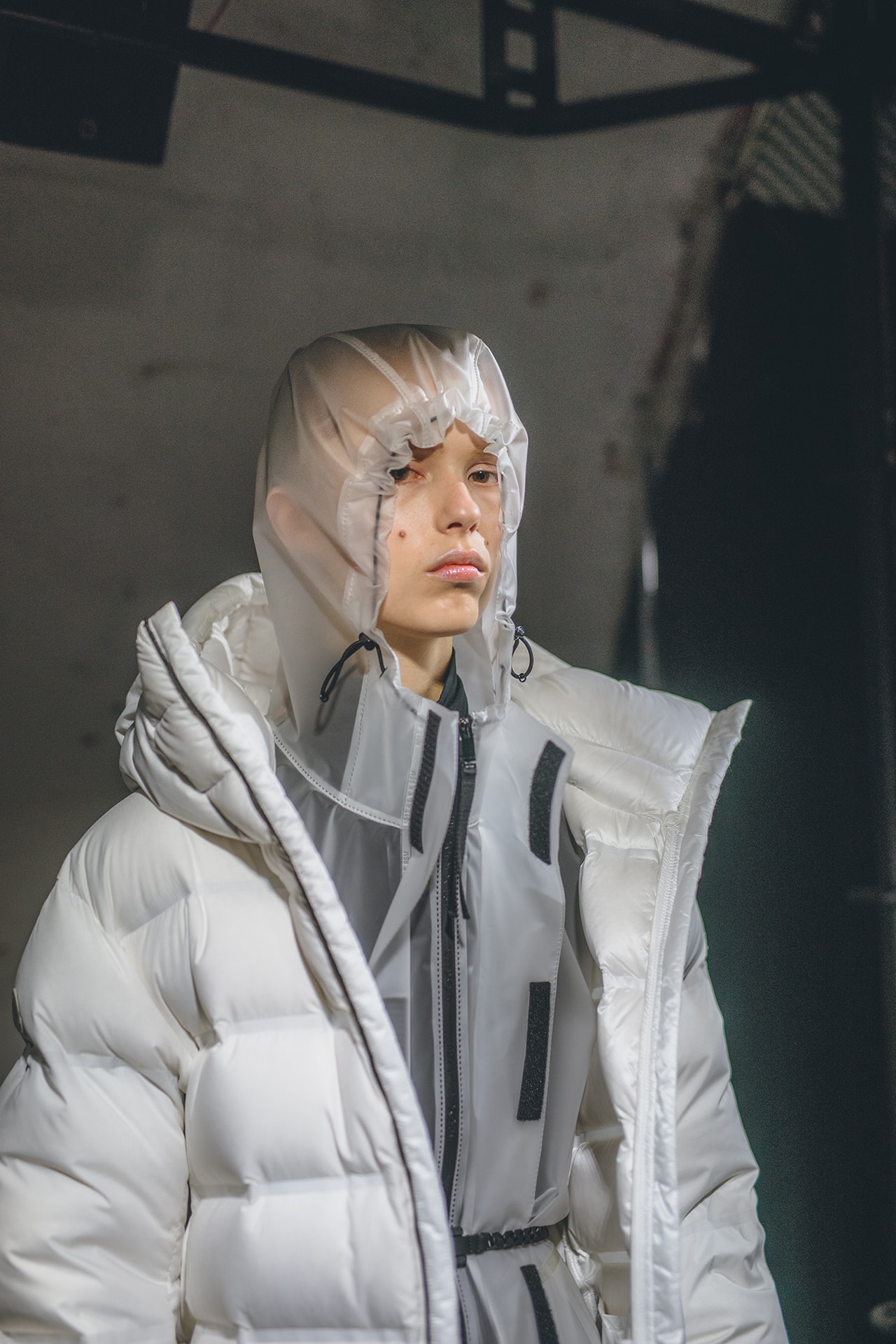 moncler genius milan fashion week presentation alyx matthew williams collaboration white jacket