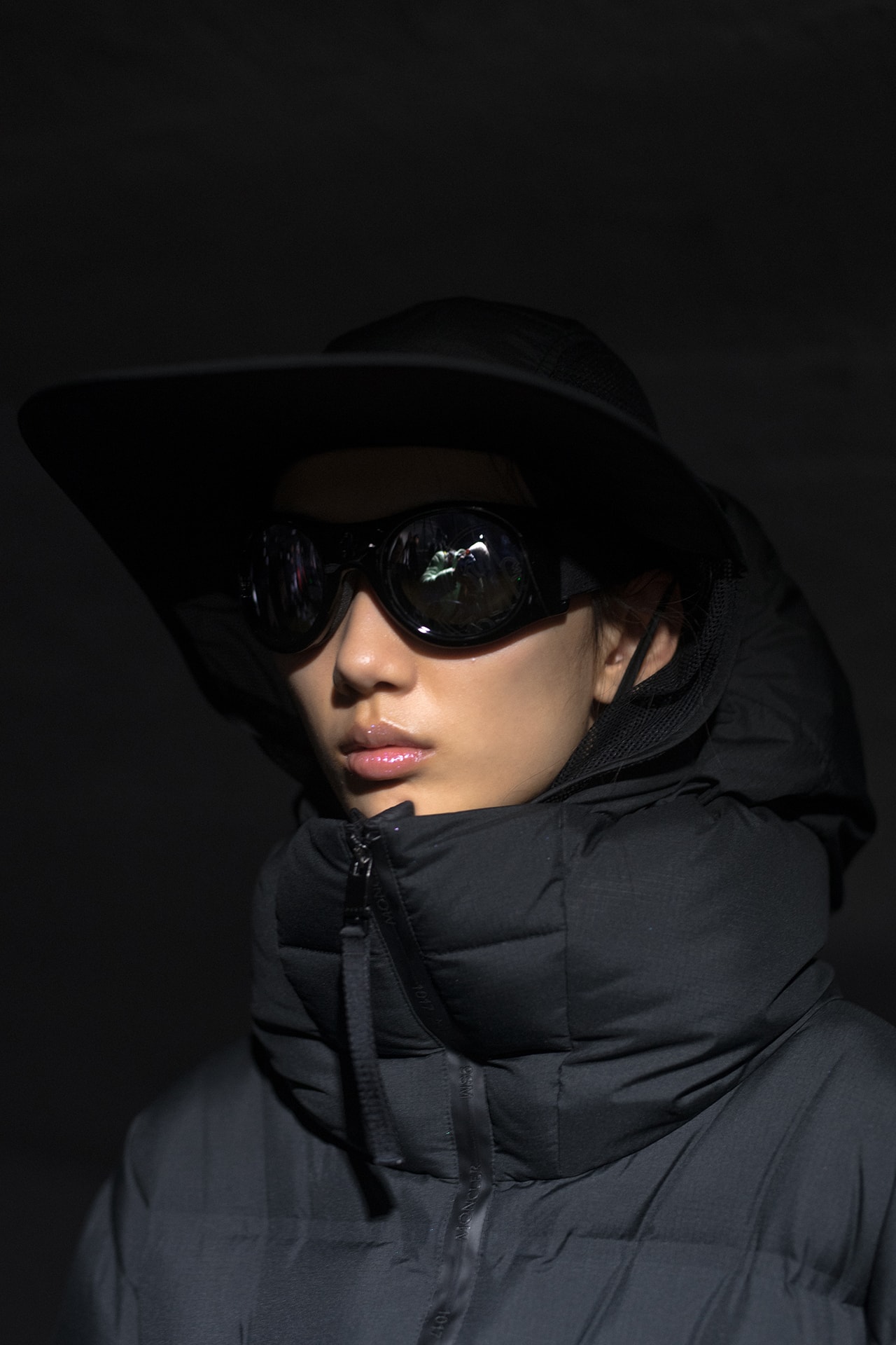 moncler genius milan fashion week presentation alyx matthew williams collaboration black sunglasses hat jacket